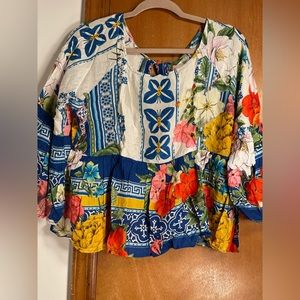 FARM RIO ANTHROPOLOGIE BLOUSE